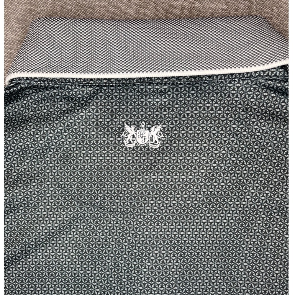 Hickey Freeman Golf Mens XXL Polo Shirt Gray Geometric Print HEST861C0001 XXL - Picture 10 of 10